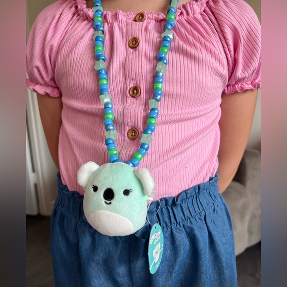 Micromallows River the Beaver. Made into a necklace! - Picture 2 of 2